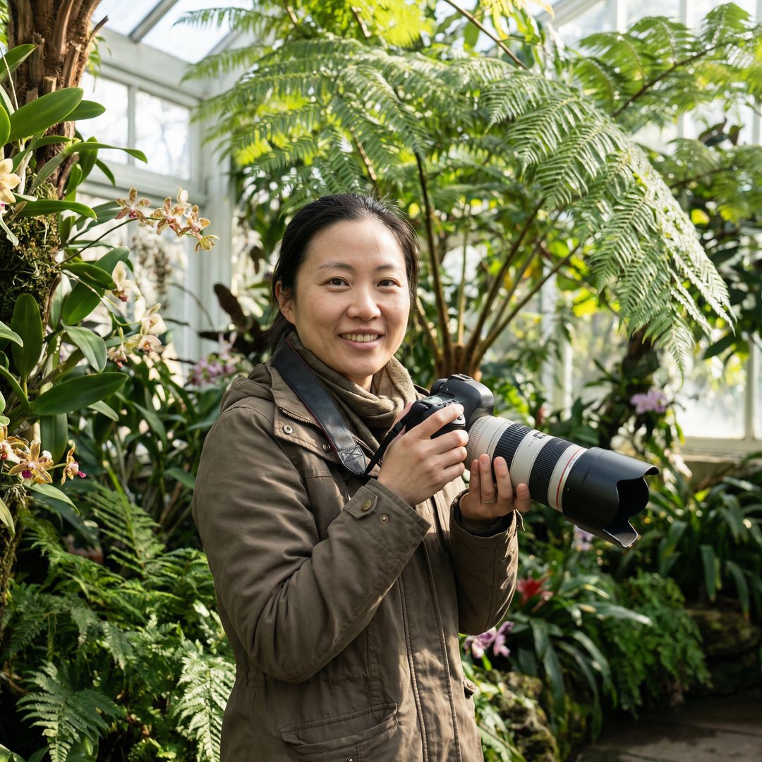 国产主播植物摄影师林雪